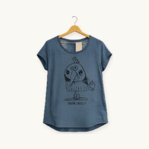 Gallina Ribelle con il maglione — T-shirt blu