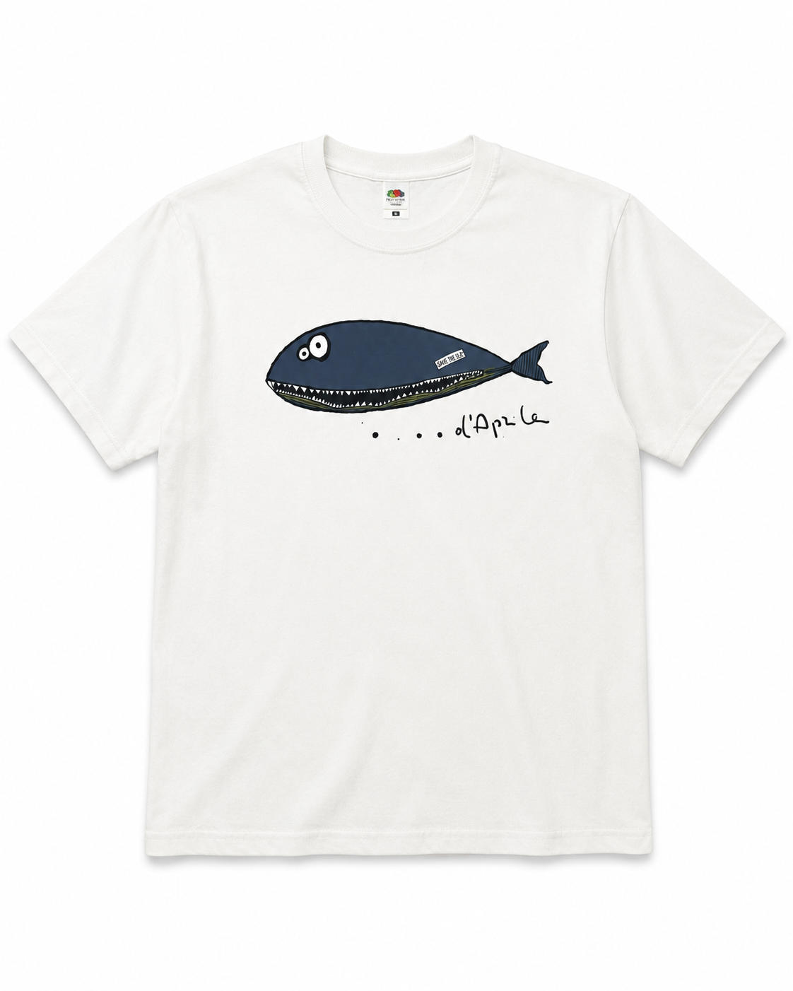 Balena d’Aprile — T-shirt bianca