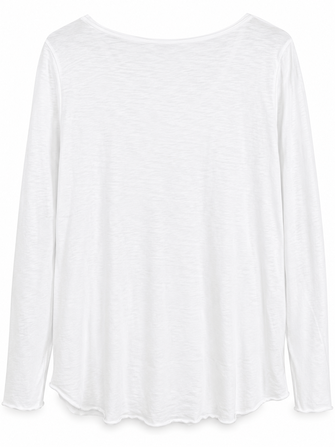 Gallina Ribelle lettrice — maglia bianca a manica lunga, retro