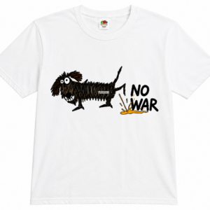 T-shirt bianca No War – fronte