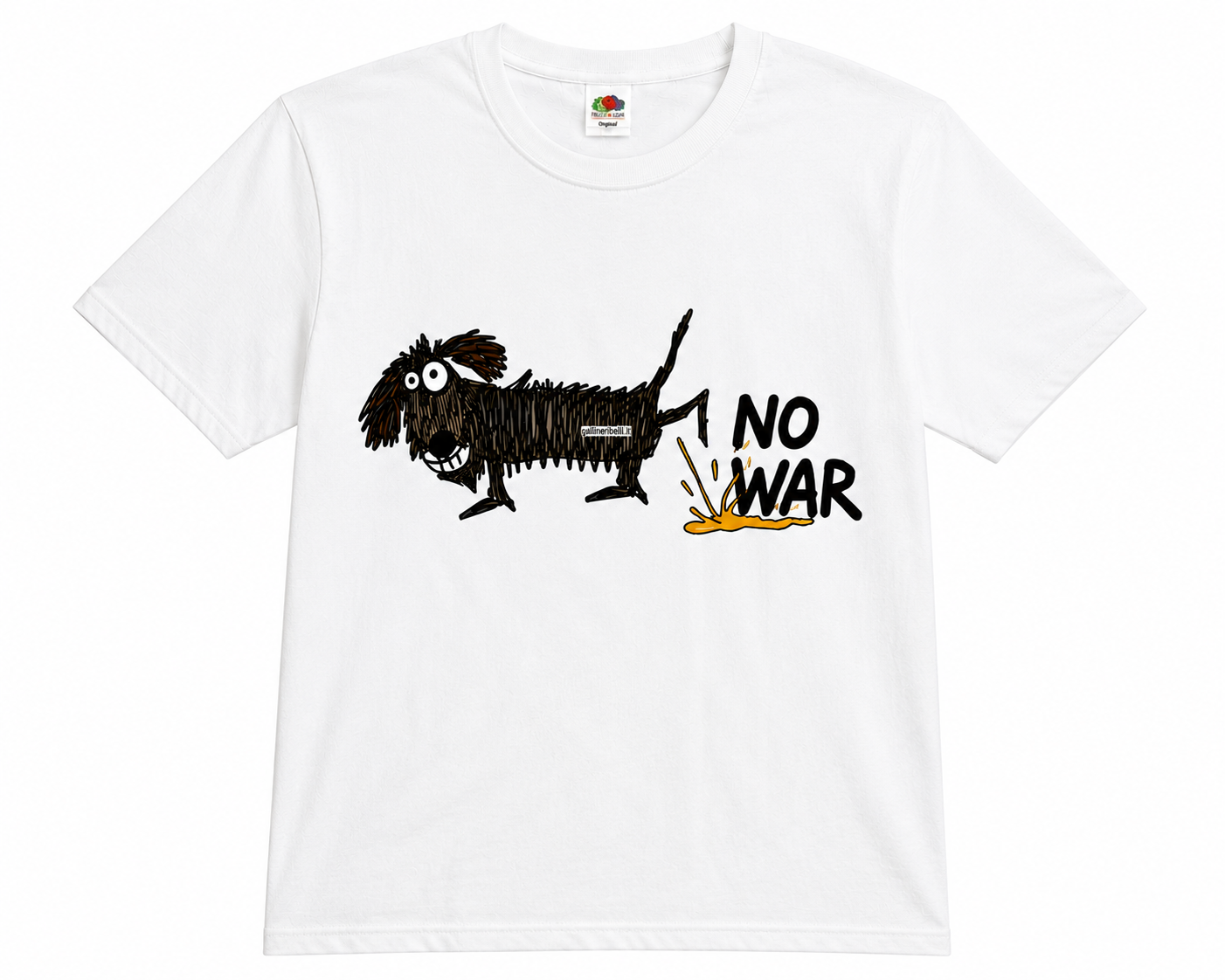 T-shirt bianca No War – fronte