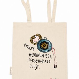 Errare humanum est, perseverare ovest — Shopper bianca