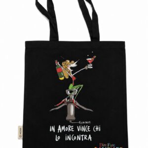 Shopper nera In amore vince chi lo incontra