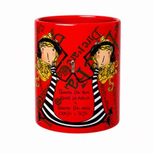 Quando stai bene ascolti la musica, quando stai male capisci i testi — Tazza rossa
